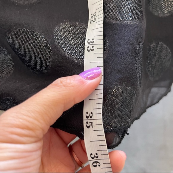 2B Rych Polka Dot Flutter Sleeve Elegant Silk Mini Dress Flirty Lightweight Sz 0 - Picture 8 of 9